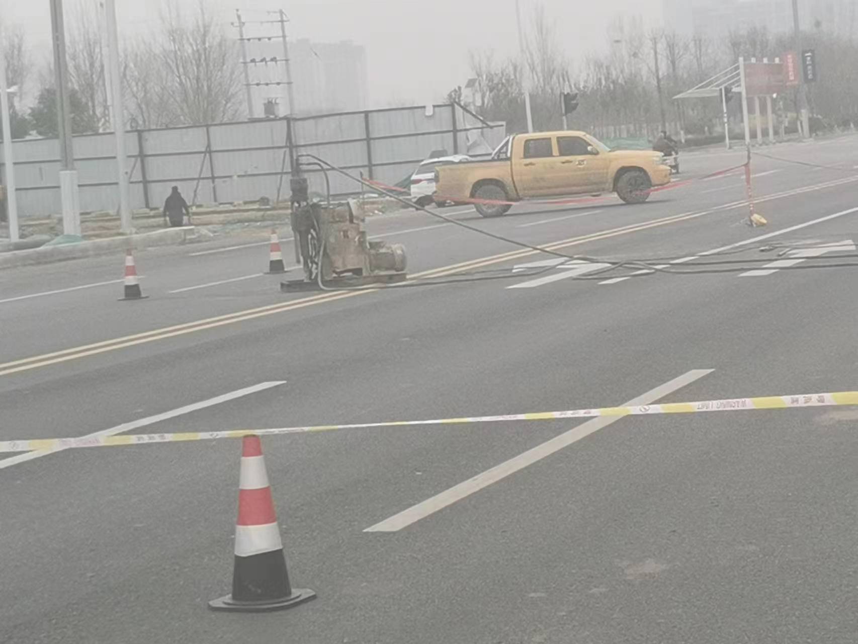 陇西公路路基沉陷注浆